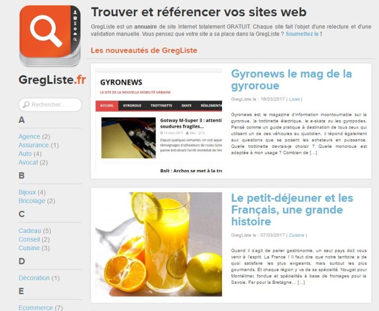 annuaire gregliste