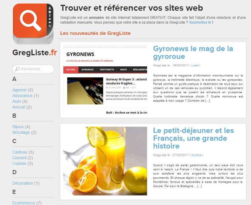 annuaire gregliste