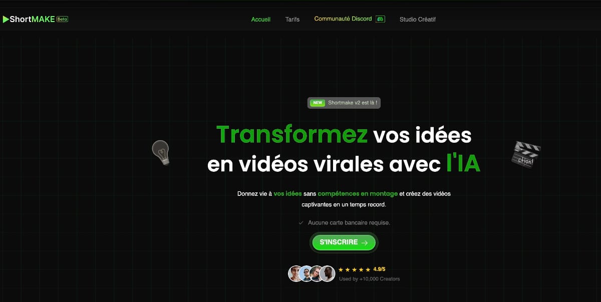 code promo shortmake